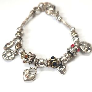 Silver and Gold Charm Bracelet